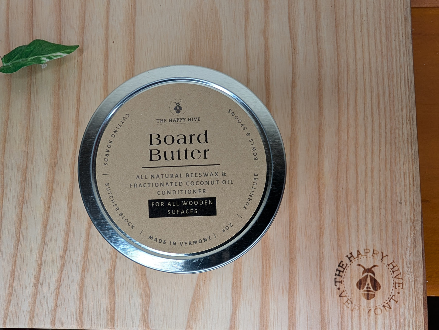 Board Butter - 6oz Natural Beeswax Wood Conditioner and Polish for All Wooden Surfaces