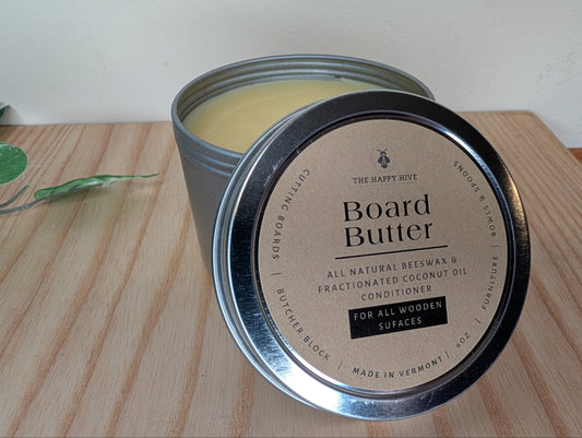 Board Butter - 6oz Natural Beeswax Wood Conditioner and Polish for All Wooden Surfaces