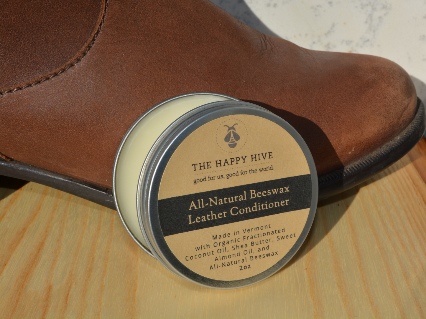  Beeswax Leather Conditioner Restorer & Polish - Hand Poured  British Beeswax Balsam CLEANS SEALS and PROTECTS Handcrafted in Wales UK  Rich Natural Leather Conditioner and Leather Restorer 3.50 Fl Oz :  Automotive